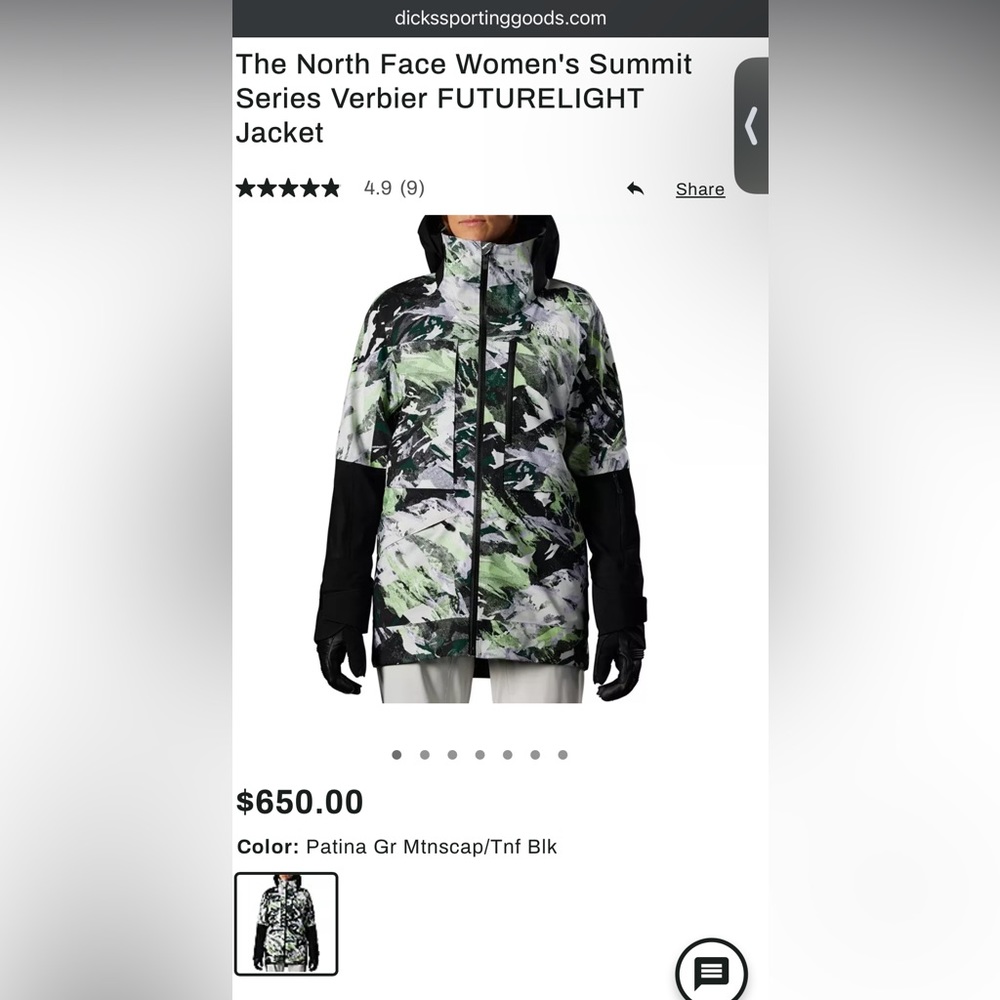 GIFTED (GONE) The North Face Women's Summit Series Verbier
Jacket - Womens XS